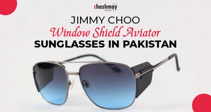 Jimmy Choo Window Shield Aviator Sunglasses in Pakistan