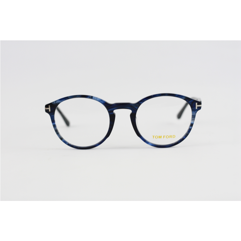 Tom Ford - 5428 - Blue - Acetate - Round - Eyewear