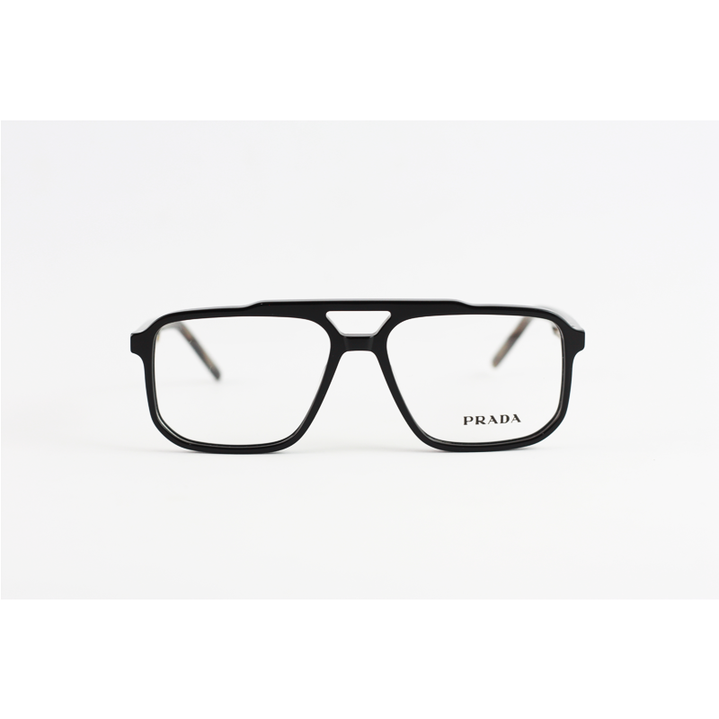 Prada - 18WV - Black - Acetate - Double Bridge - Rectangle - Eyewear