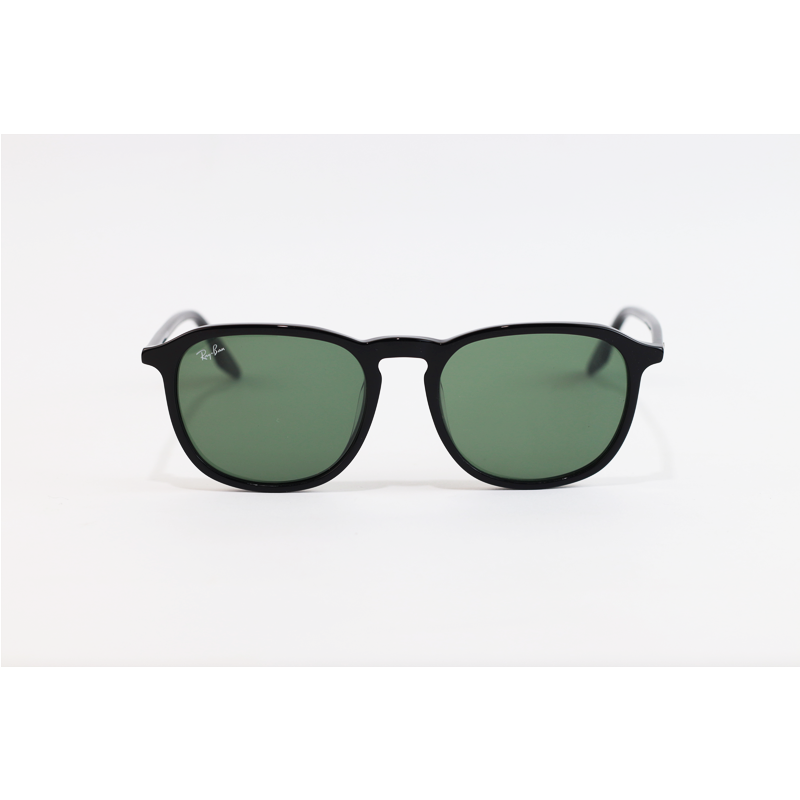 Ray B - 2203 - Black Green - Acetate - Square - Sunglasses