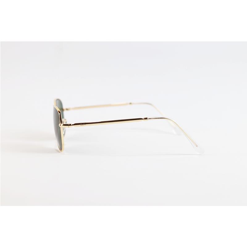 Ray B - 3733 - Golden Green - Metal - Oval - Sunglasses