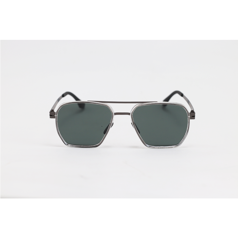 Porsche Design - 010 - Gun Metallic Green - Metal - Aviator - Polarized - Double Bridge - Sunglasses