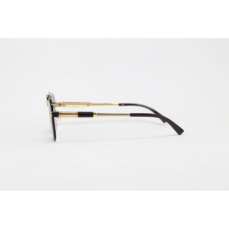 Chopard - 3170 - Golden Brown Gradient - Metal - Aviator - Double Bridge - Rimless - Sunglasses