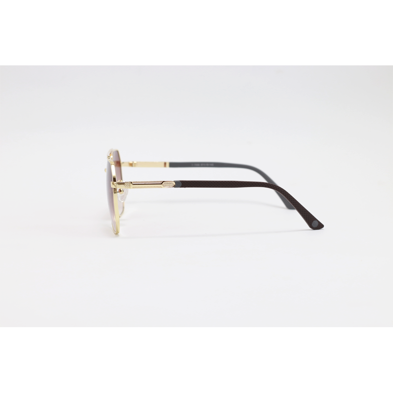 Gucci - 7009 - Golden Brown Gradinet - Acetate - Metal - Double Bridge - Aviator - Sunglasses