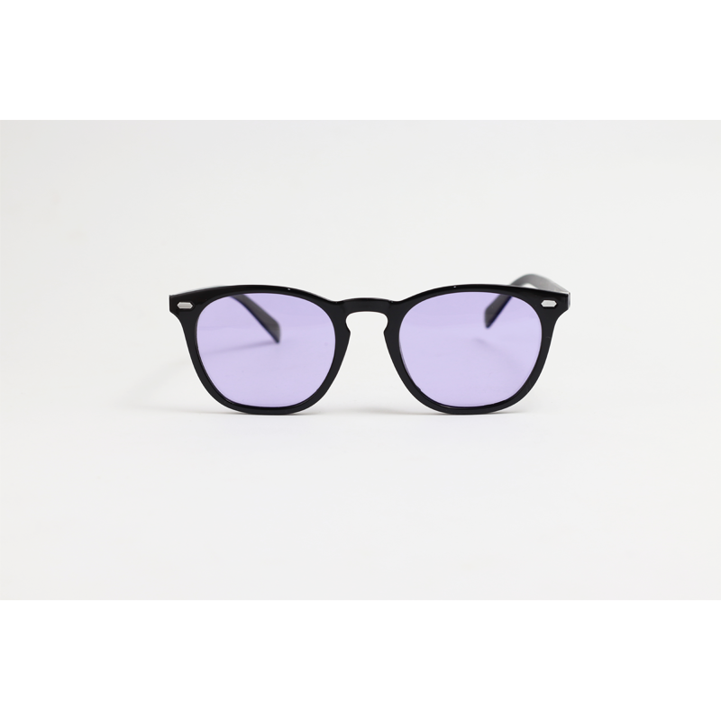 Moscot - A581 - Black Purple - Acetate - Transition - Polarized - Rectangle - Sunglasses