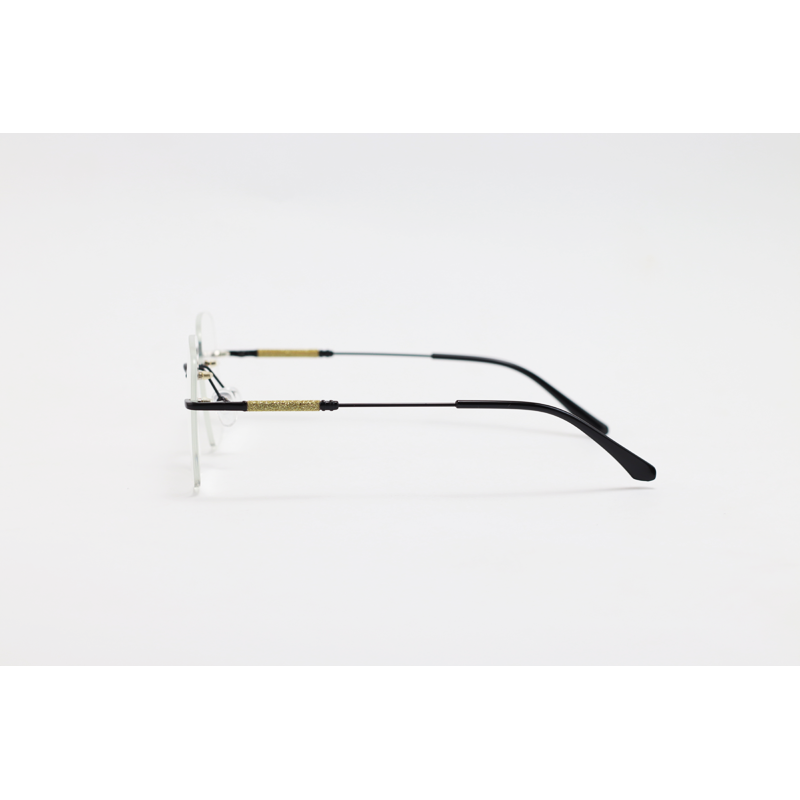 Dita - 21087 - Black - Metal - Blue Cut - Rimless - Square - Eyewear