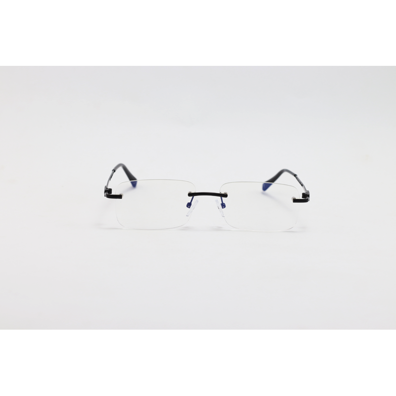 Silhouette - 23022 - Black - Metal - Blue Cut - Rimless - Eyewear