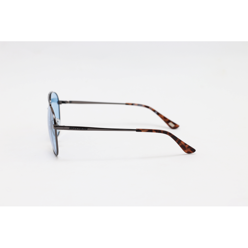 Skechers - SE6276 - Original - Gun Metallic Blue - Metal - Polarized - Aviator - Sunglasses