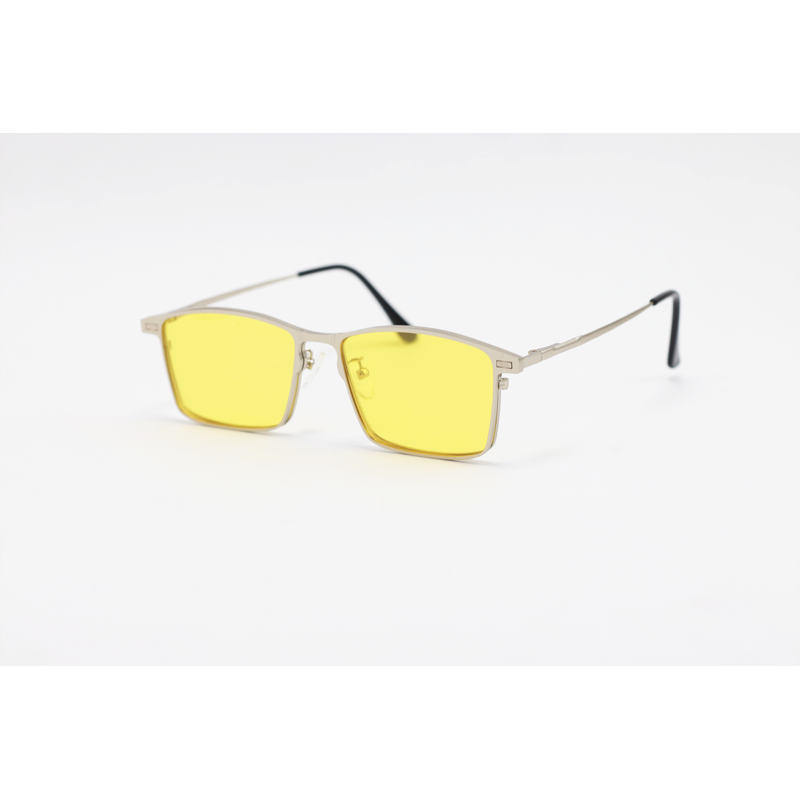 MAYBACH - 8009 - Silver - Metal - Rectangle - Dual - Attachment - Blue Cut - Polarized - Eyewear - Sunglasses