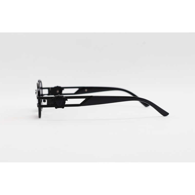 Versace - 2053 - Black - Metal - Oval - Sunglasses