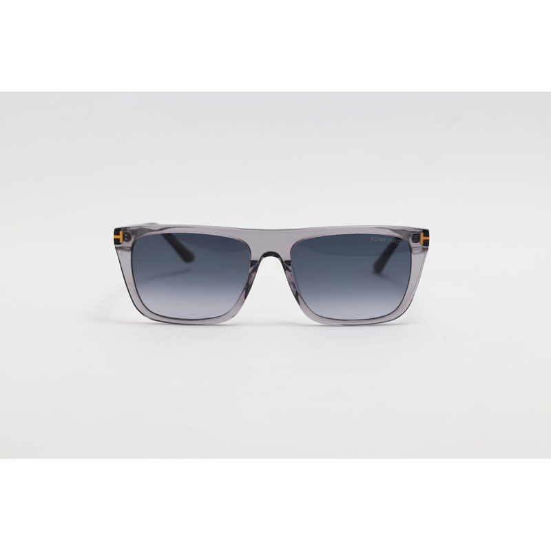Tom Ford - ASLAN - 1175 - Grey Translucent - Acetate - Rectangle - Sunglasses