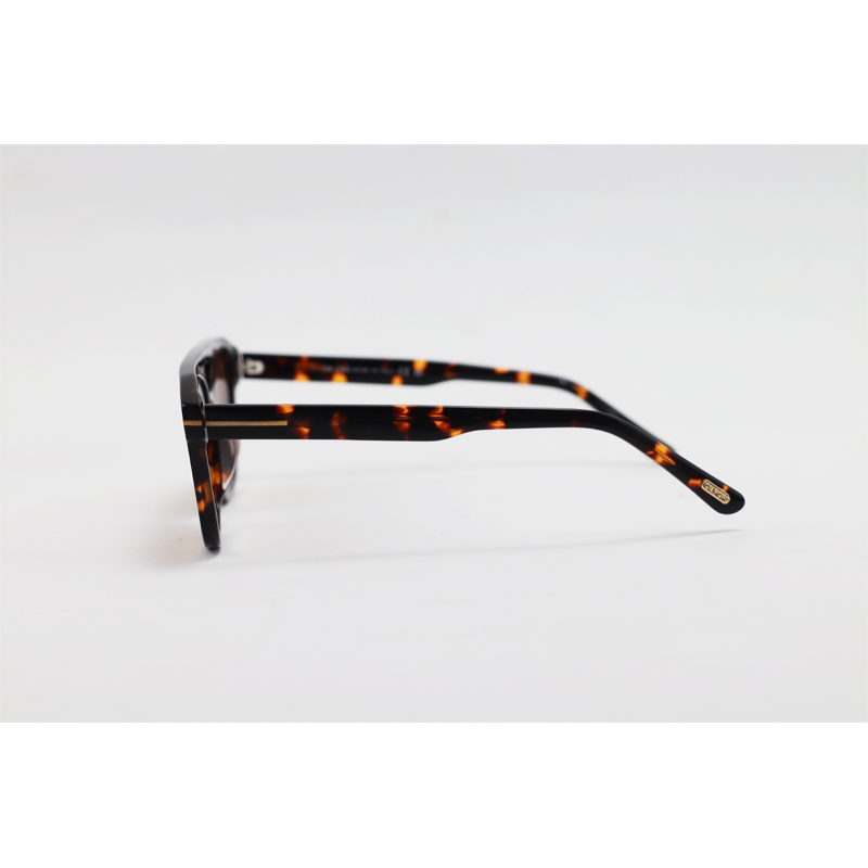 Tom Ford - 6024 - Tortoise Brown Gradient - Acetate - Rectangle - Double Bridge - Sunglasses