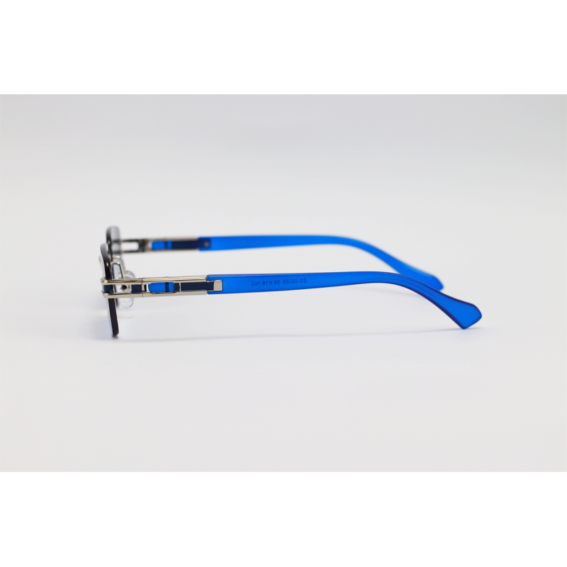 Dita - 98005 - Silver Blue Gradient - Acetate - Metal - Rimless - Rectangle - Sunglasses
