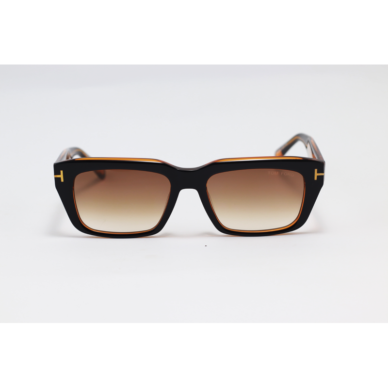 Tom Ford - 1199 - Brown Gradient - Acetate - Rectangle - Sunglasses