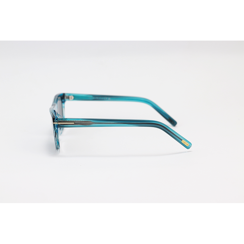 Tom Ford - 5902 - Blue Stripe Black - Acetate - Rectangle - Sunglasses