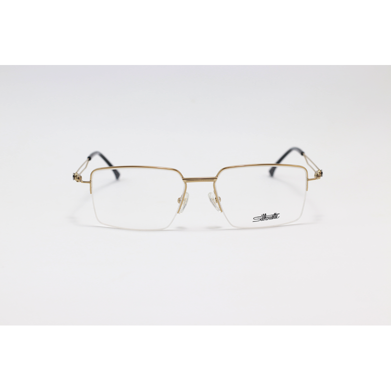 Silhouette - 10777 - Golden - Metal - Half Rim - Rectangle - Eyewear
