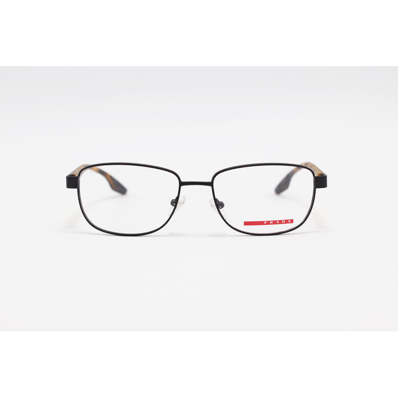 Prada - VPS01WB - Matte Black Tortoise - Acetate - Metal - Rectangle - Eyewear