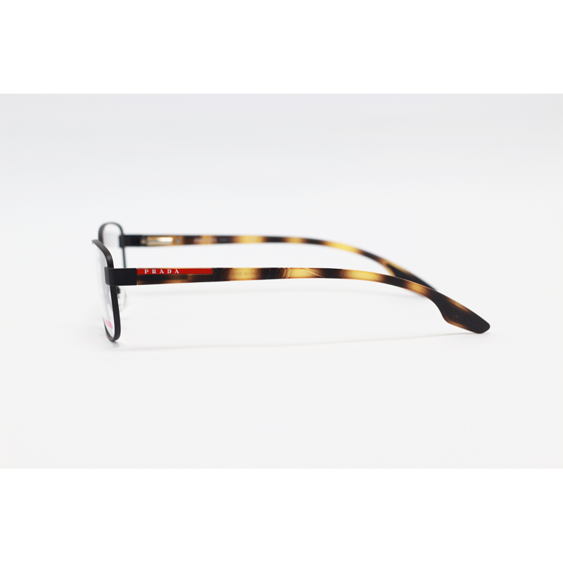 Prada - VPS01WB - Matte Black Tortoise - Acetate - Metal - Rectangle - Eyewear
