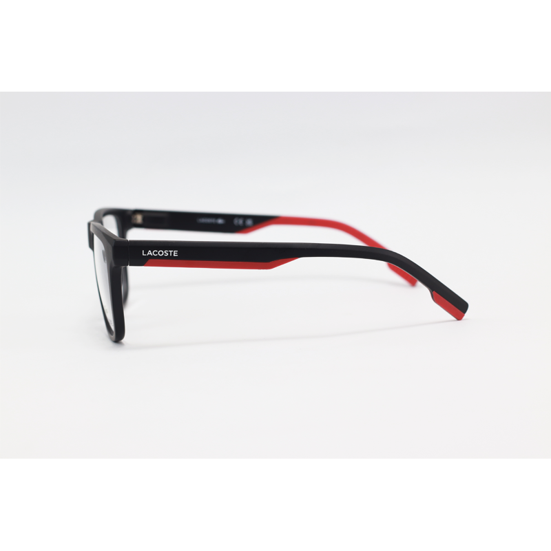 Lacoste - 2923 - Black Red - Acetate - Rectangle - Eyewear