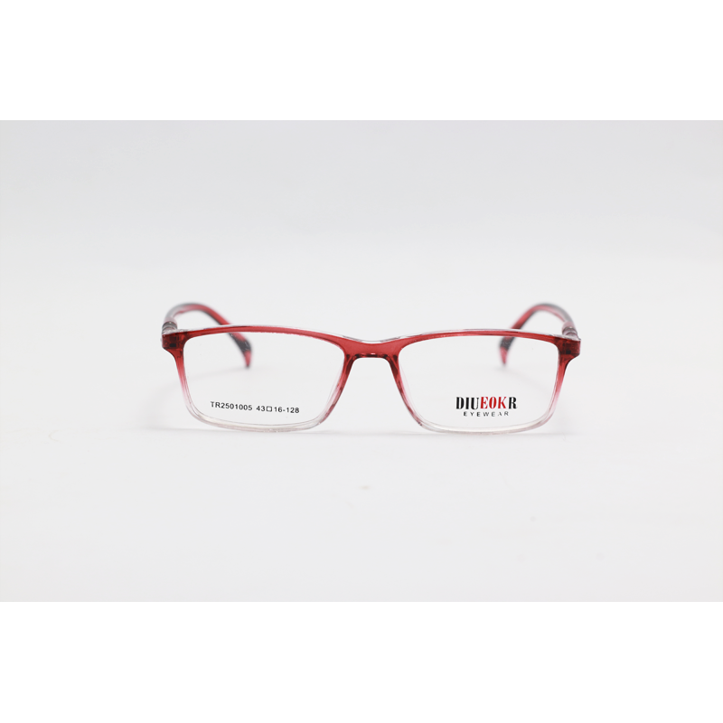 Acetate - 2501005 - Red Gradient - Rectangle - Kids Eyewear