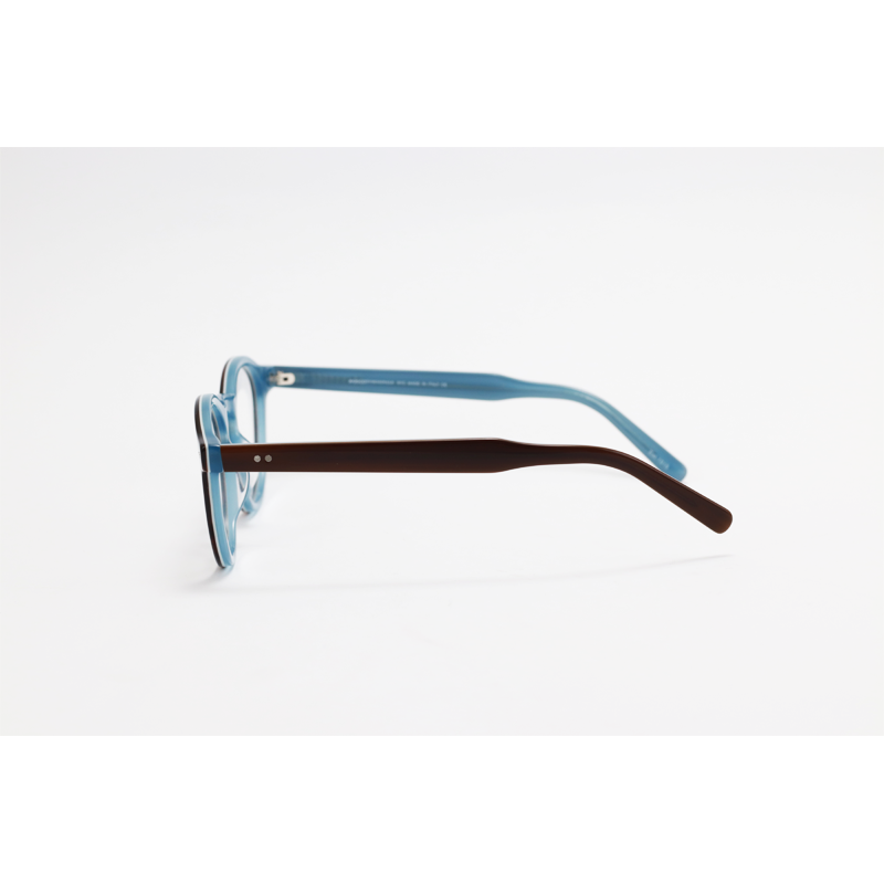 Moscot - VOMMO - Brown Blue - Acetate - Round - Eyewear