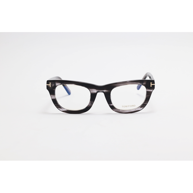 Tom Ford - 5872 - Grey Stripe - Acetate - Rectangle - Eyewear
