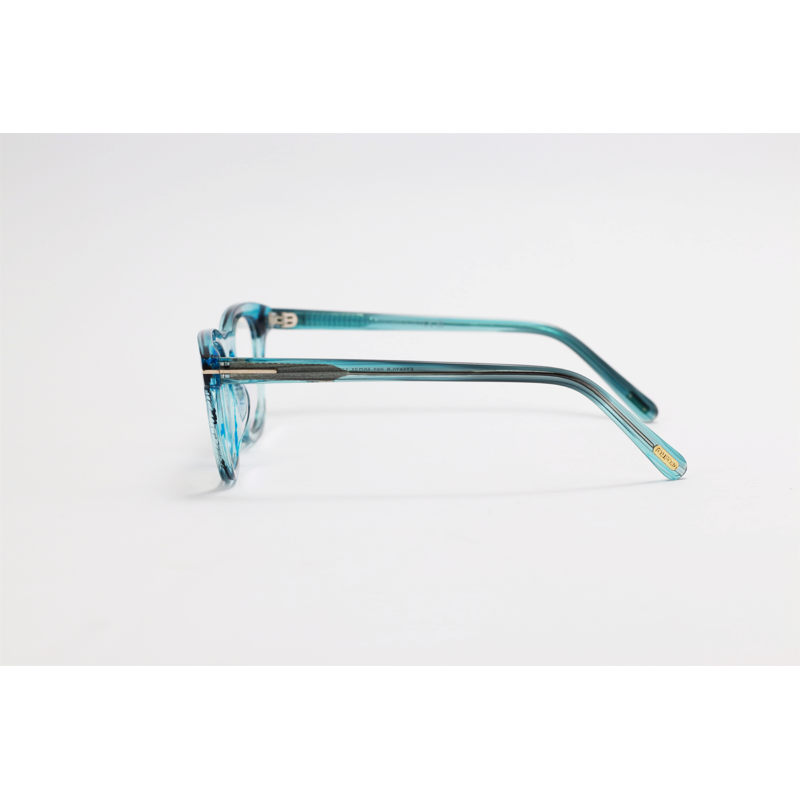 Tom Ford - 5870 - Turquoise Stripes - Acetate - Square - Eyewear