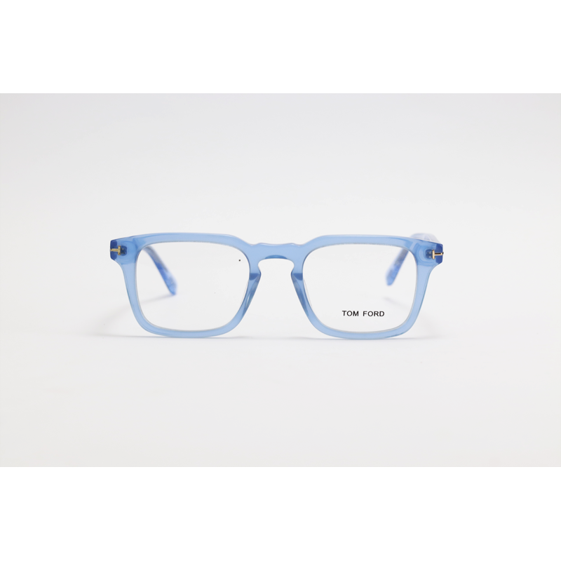 Tom Ford - 6025 - Blue Translucent - Acetate - Square - Eyewear
