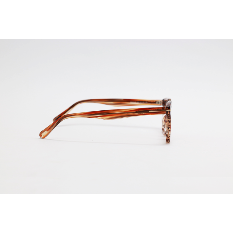 Tom Ford - 6025 - Brown Stripes - Acetate - Square - Eyewear