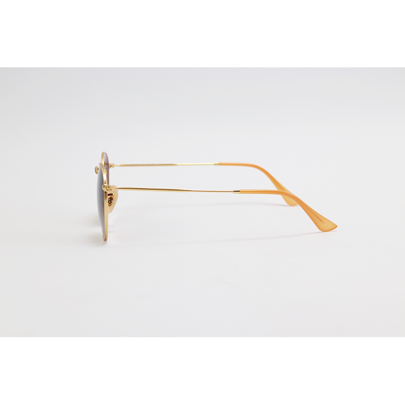 Ray B - RB3447 - Golden Brown Gradient - Metal - Round - Sunglasses