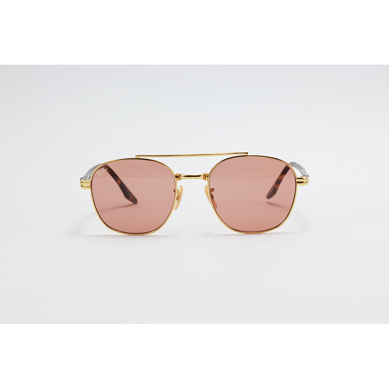 Ray B - RB3688 - Golden Tortoise Pink - Metal - Acetate - Aviator - Sunglasses