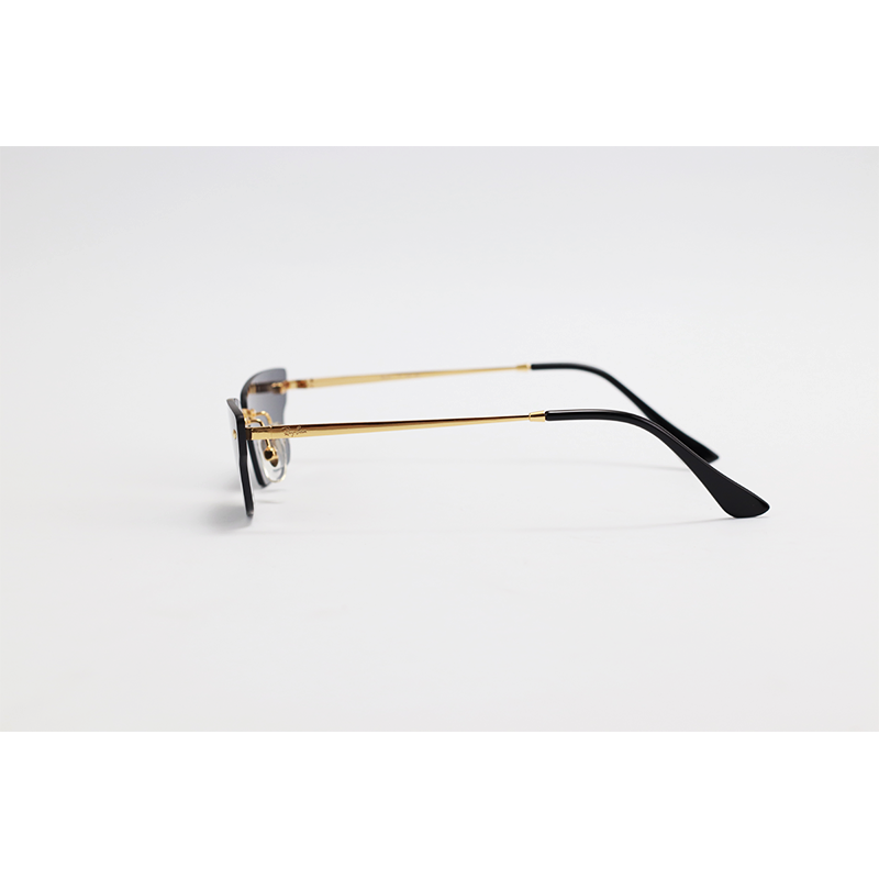 Ray Ban - RB3731 - Golden Black - Metal - Rimless - Sunglasses