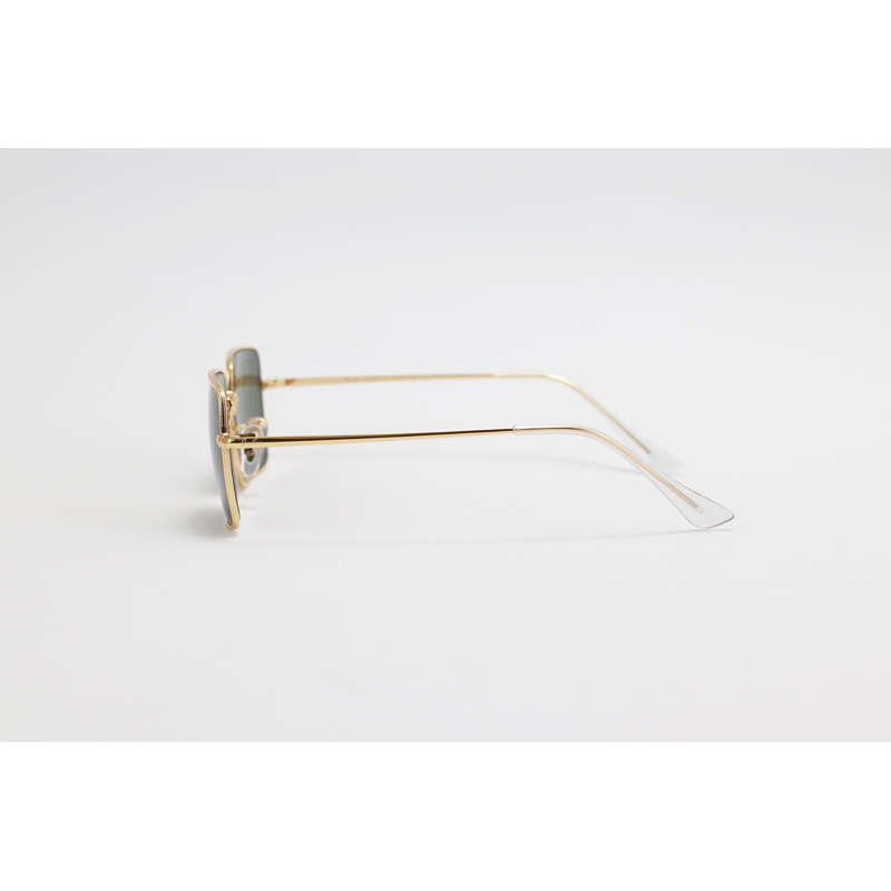 Ray B - RB1969 - Golden Green - Metal - Square - Sunglasses