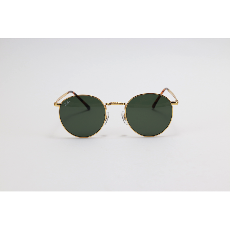Ray B - RB3637 - Golden Green - Metal - Round - Sunglasses