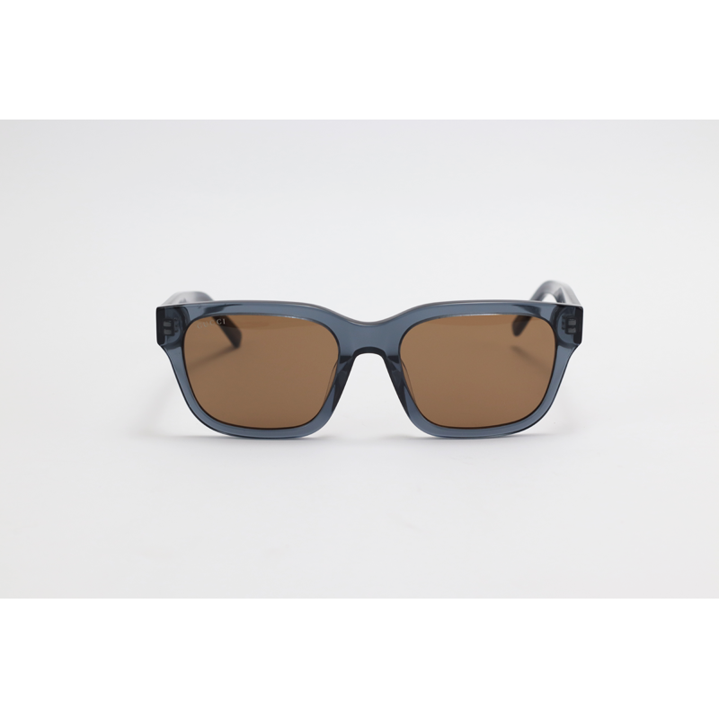 Gucci - GG1857S - Blue Brown - Acetate - Rectangle - Sunglasses