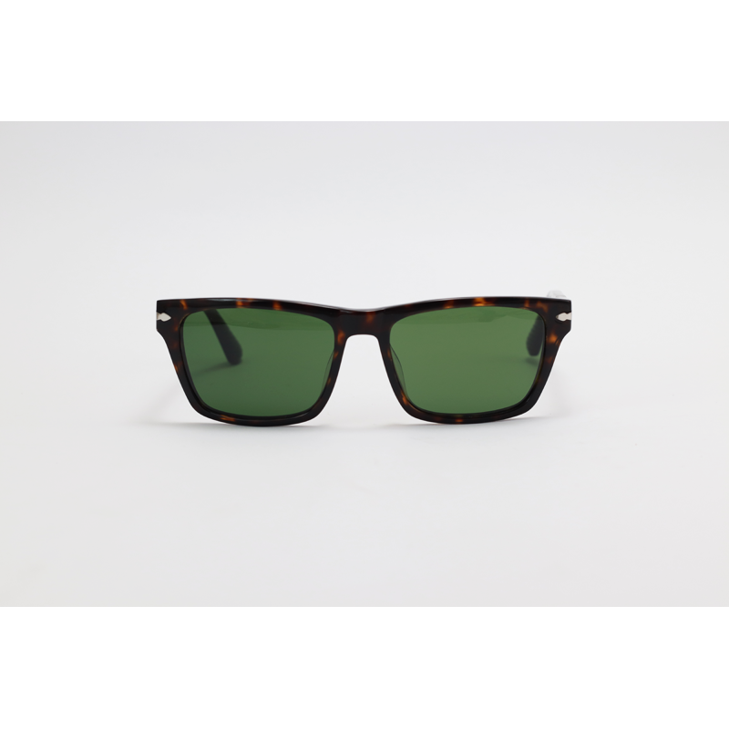 Persol - PO3216S - Tortoise Green - Acetate - Rectangle - Sunglasses