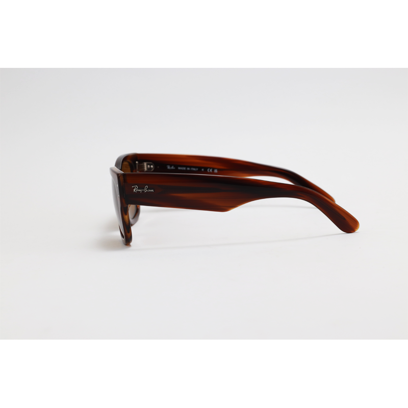 Ray B - RB0840S - MEGA WAYFARER - Stripes Brown - Acetate - Rectangle - Sunglasses