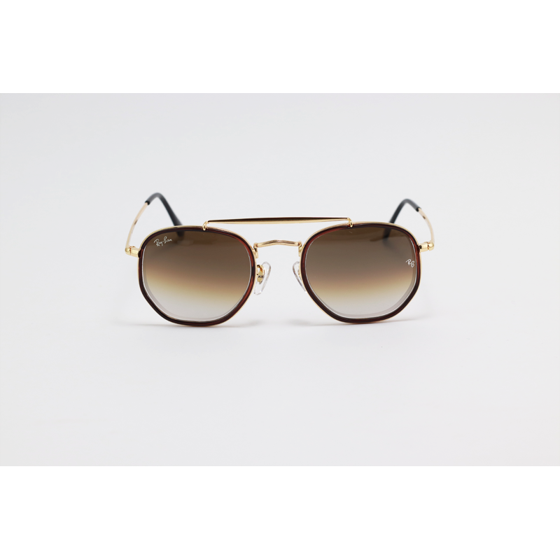 Ray B - 3648 - Marshall - Golden Brown Gradient - Metal - Double Bridge - Sunglasses