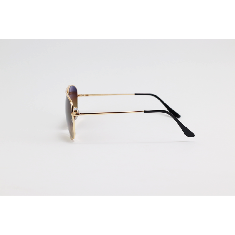 Ray B - 3661 - Golden Brown Gradient - Metal - Double Bridge - Rectangle - Sunglasses