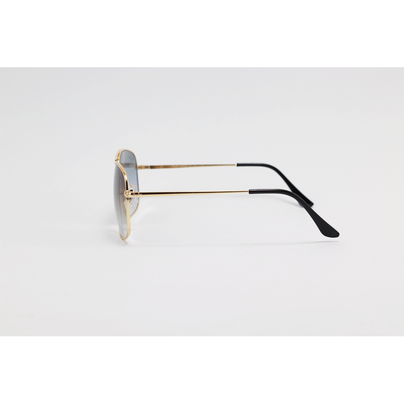 Ray B - 3661 - Golden Blue Gradient - Metal - Double Bridge - Rectangle - Sunglasses
