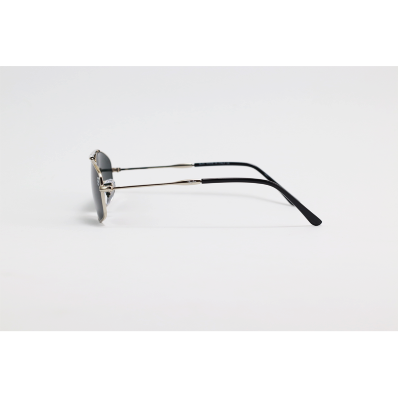 Ray B - 3710 - Ferrari - Silver Black - Metal - Rectangle - Double Bridge - Sunglasses