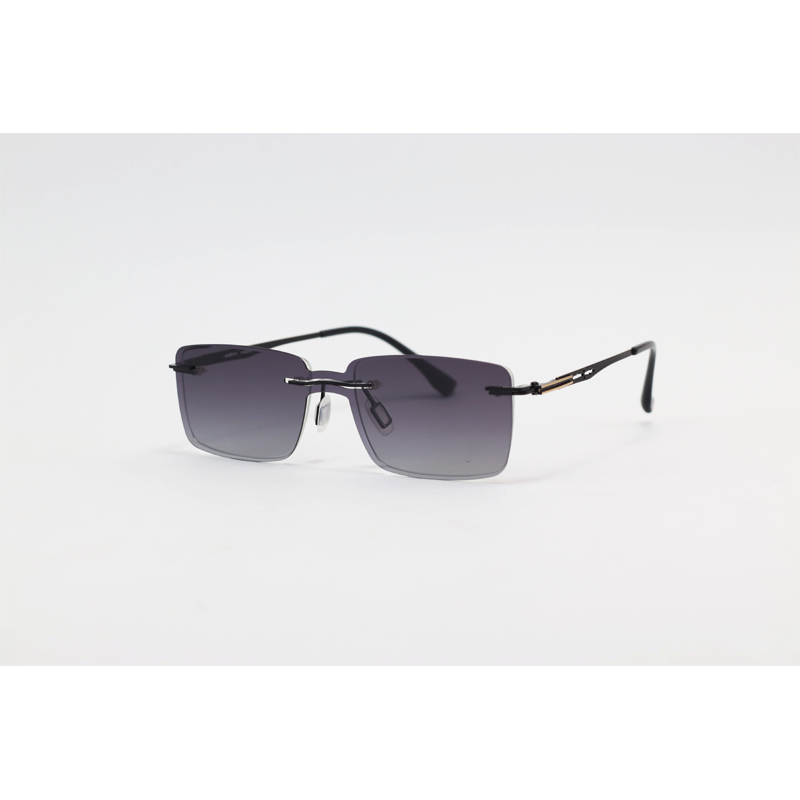 Dior - 7202 - Black - Metal - Rimless - Blue Cut - Dual - Polarized - Attachment - Eye Wear - Sunglasses