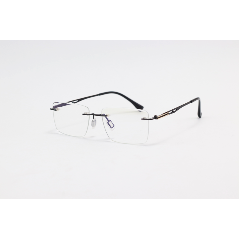 Dior - 7202 - Black - Metal - Rimless - Blue Cut - Dual - Polarized - Attachment - Eye Wear - Sunglasses