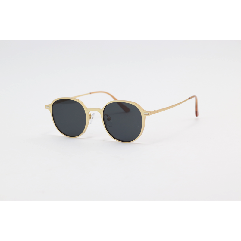 Dior - 7034 - Golden Black - Metal - Round - Blue Cut - Dual - Polarized - Attachment - Eye Wear - Sunglasses