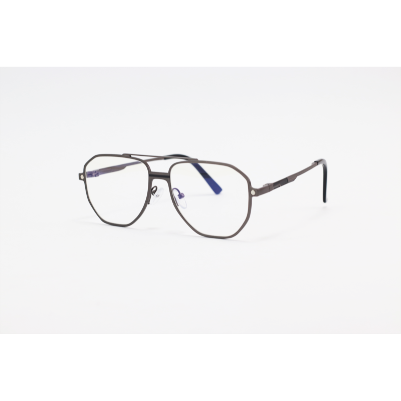 Dior - 7605 - Gun Metallic - Metal - Aviator - Dual - Attachment - Blue Cut - Polarized - Double Bridge - Eyewear - Sunglasses