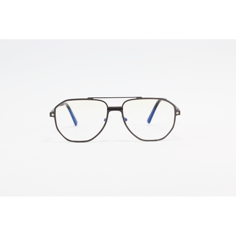Dior - 7605 - Gun Metallic - Metal - Aviator - Dual - Attachment - Blue Cut - Polarized - Double Bridge - Eyewear - Sunglasses
