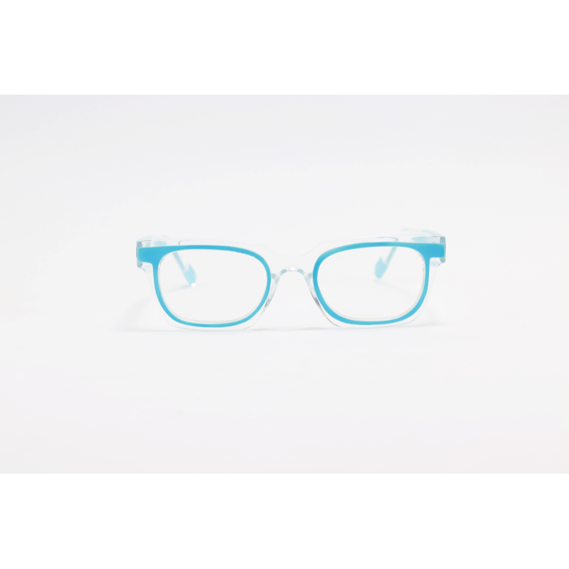 Dior - 137 - Translucent Blue - Acetate - Blue Cut - Rectangle - Eyewear