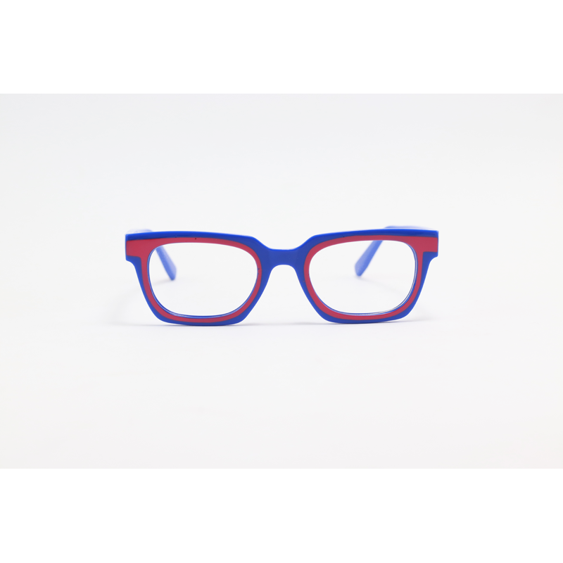 Dior - 137 - Blue Pink - Acetate - Blue Cut - Rectangle - Eyewear