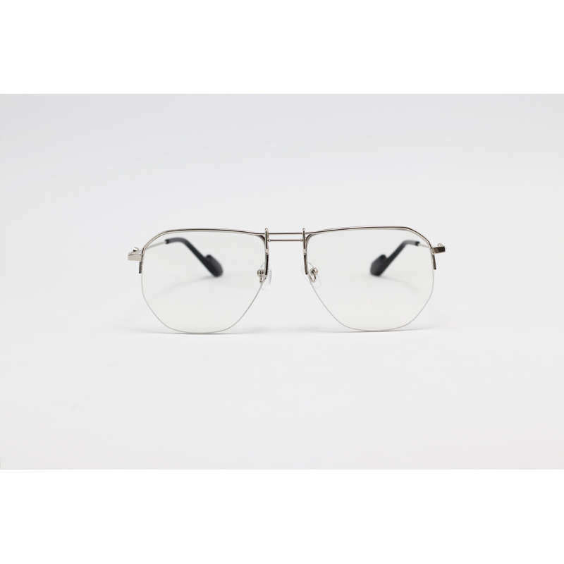 Gentle Monster - 5151 - Silver - Metal - Aviator - Blue Cut - Half Rim - Eyewear