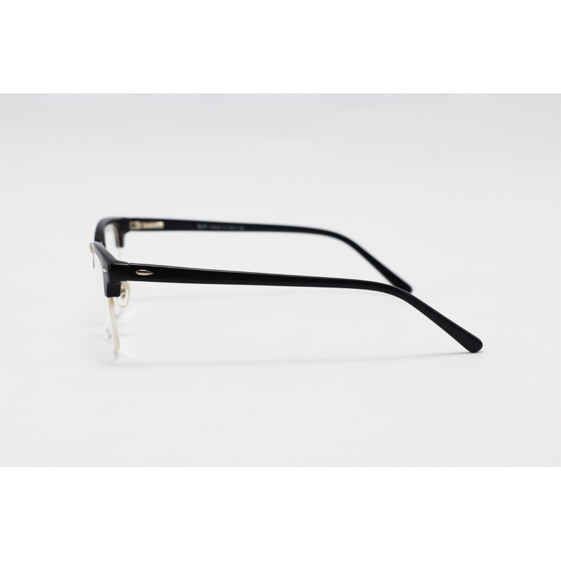 Ray B – 5201 – Silver Black - Clubmaster – Acetate - Metal - Half Rim – Eyewear